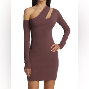NANUSHKA Shani Asymmetric Cut-Out Mini Dress